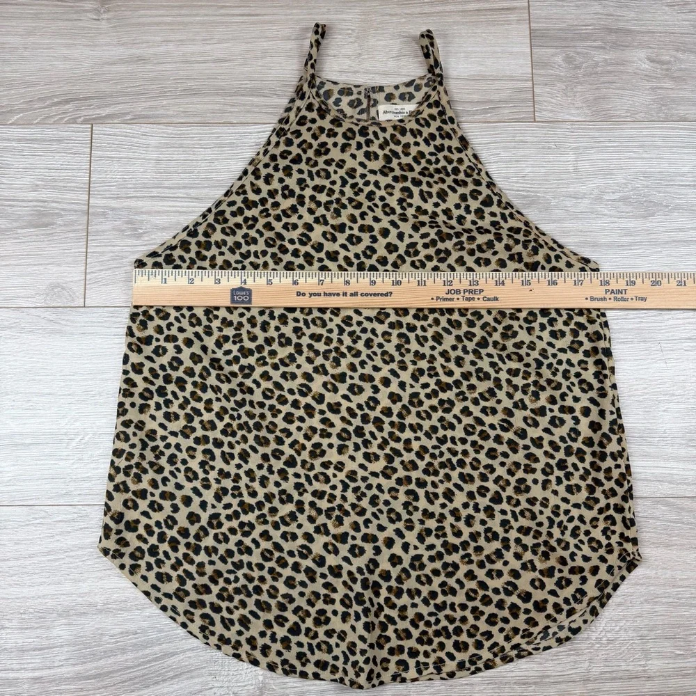 Abercrombie And Fitch Leopard Print Women's Tank Top Bella‎ Swan Swancore Sz L - Picture 4 of 5